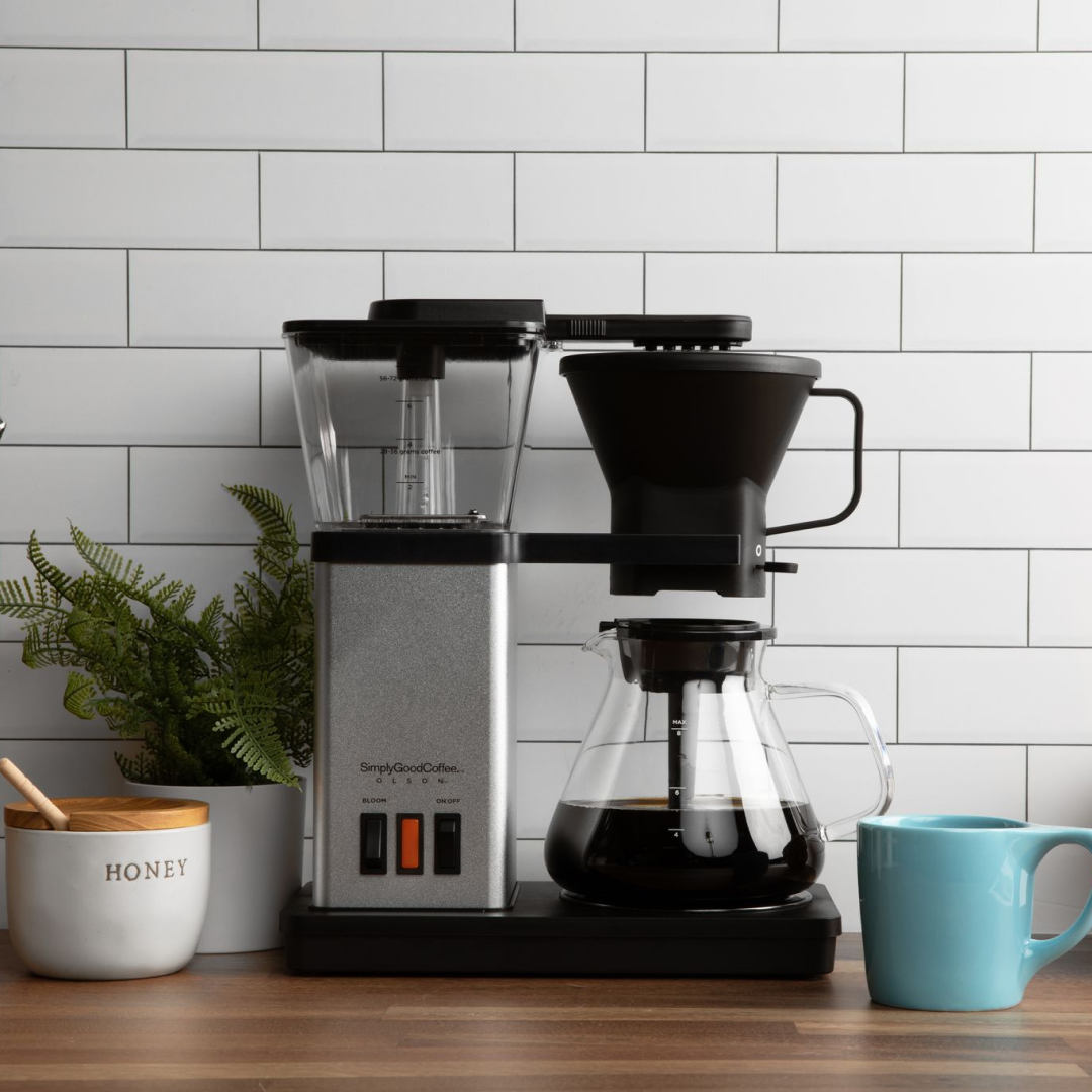  Simply Good Coffee - Olson Coffee Brewer, 8 Cup Coffee Brewer,  Perfect Coffee Every time: Home & Kitchen