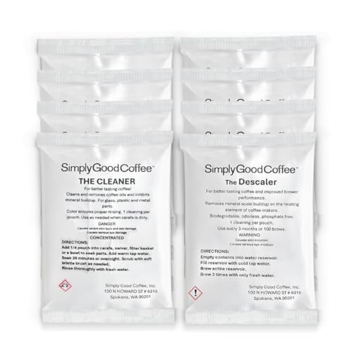 Combo Clean- Descaler and Cleaner- 12 Month Supply (8 packs)